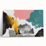 Abstract canvas wall art showcasing dynamic strokes and lines in vibrant colors, perfect for modern interior decor. Ideal for adding a contemporary touch to any space.