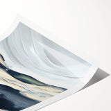 Abstract art print showcasing vibrant strokes and lines in a contemporary design, featuring a mix of bold colors and dynamic patterns, perfect for modern home decor.