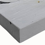 Close-up of a vibrant abstract strokes and lines wall art design on stretched canvas, showcasing bold colors and intricate patterns, perfect for modern decor.