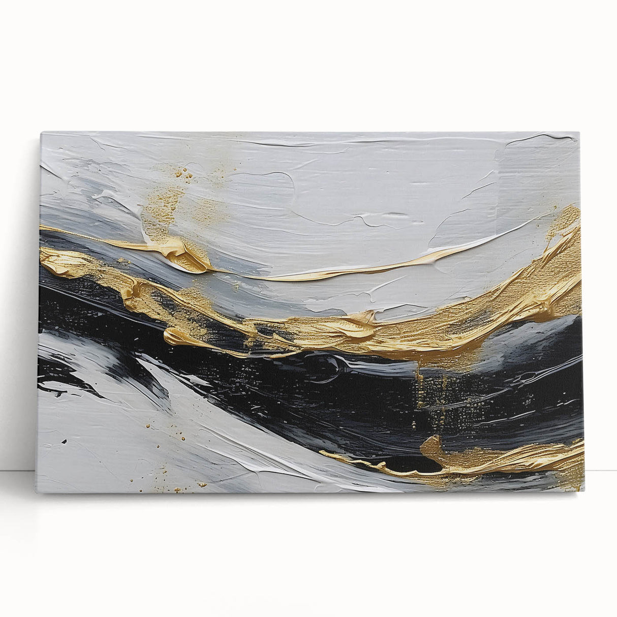 Abstract canvas wall art featuring dynamic strokes and lines in vibrant colors, showcasing a modern design that adds a contemporary touch to any space. Perfect for enhancing interior decor.