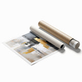 Abstract wall art print showcasing vibrant strokes and lines in a modern design, perfect for contemporary decor. The rolled canvas is ideal for framing, enhancing any space with a bold artistic touch.