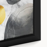 Abstract strokes and lines in vibrant hues create a modern wall art design, showcasing a close-up of textured canvas, ideal for contemporary decor.