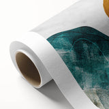 Abstract strokes and lines in vibrant colors create a modern wall art design on rolled canvas, ideal for contemporary decor, showcasing artistic flair and creativity.