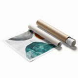 Abstract wall art print showcasing vibrant strokes and lines in bold colors, perfect for modern decor. Ideal for enhancing living spaces with artistic flair.