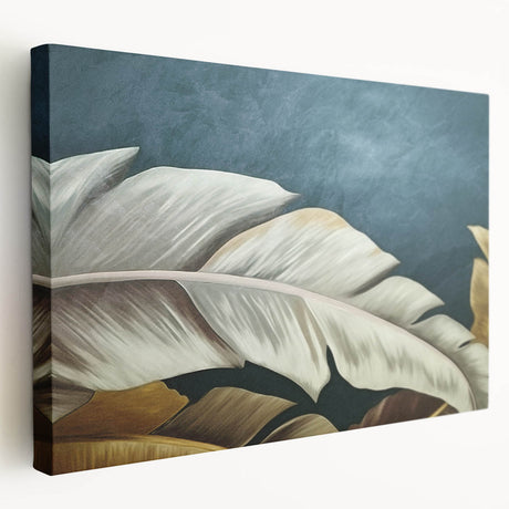 Abstract strokes and lines create a vibrant design on this stretched canvas wall art, showcasing a modern aesthetic with bold colors and textures, perfect for contemporary decor.