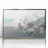 Framed wall art showcasing an abstract design of colorful strokes and lines, featuring a sleek silver frame that enhances modern decor aesthetics. Perfect for adding a vibrant touch to contemporary interiors.