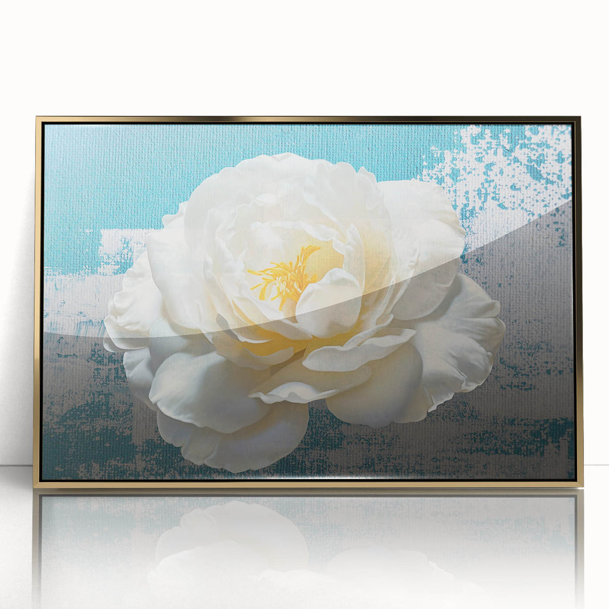 Framed abstract wall art featuring dynamic strokes and lines in gold tones, elegantly designed to enhance modern interiors, perfect for contemporary decor.