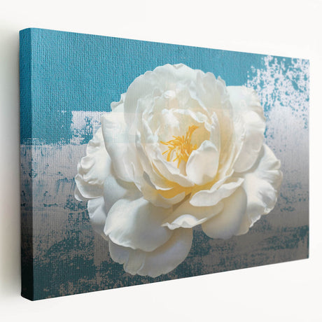 Abstract wall art featuring colorful strokes and lines on a stretched canvas, showcasing a modern design perfect for contemporary living spaces.