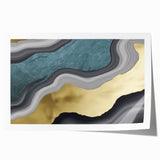 Abstract wall art print showcasing vibrant strokes and lines in bold colors, ideal for modern home decor. Perfect for adding a contemporary touch to any space.