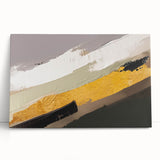 Abstract strokes and lines design on stretched canvas wall art, featuring vibrant colors and a modern aesthetic, perfect for contemporary home decor.