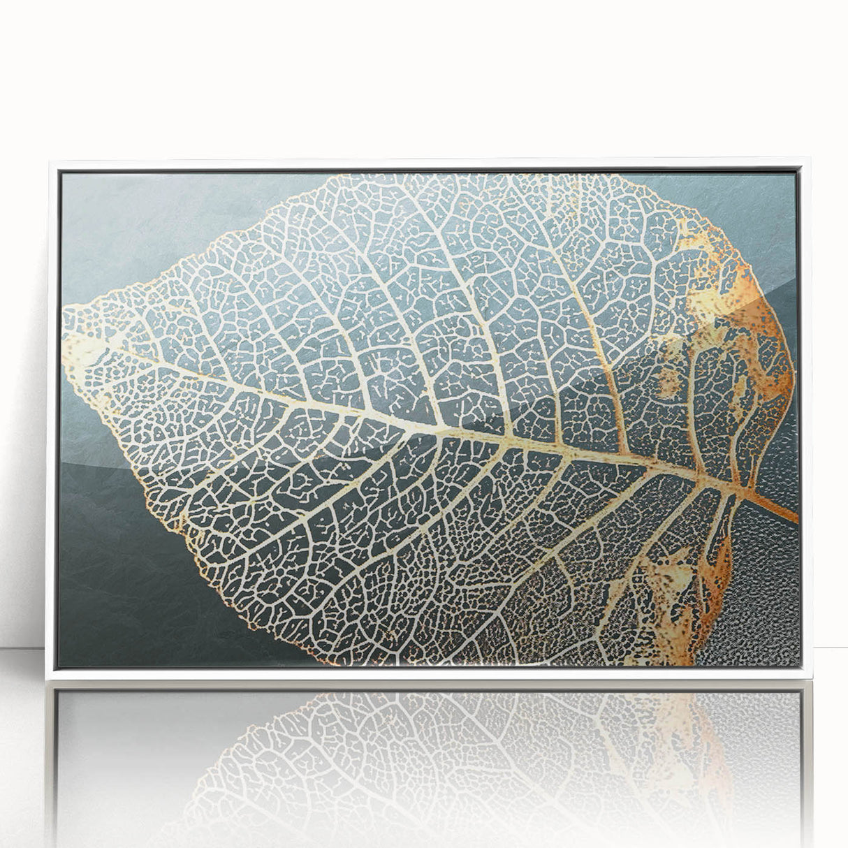 Framed wall art featuring an abstract strokes and lines design in a modern aesthetic. This piece showcases a white frame and vibrant colors, perfect for contemporary decor.