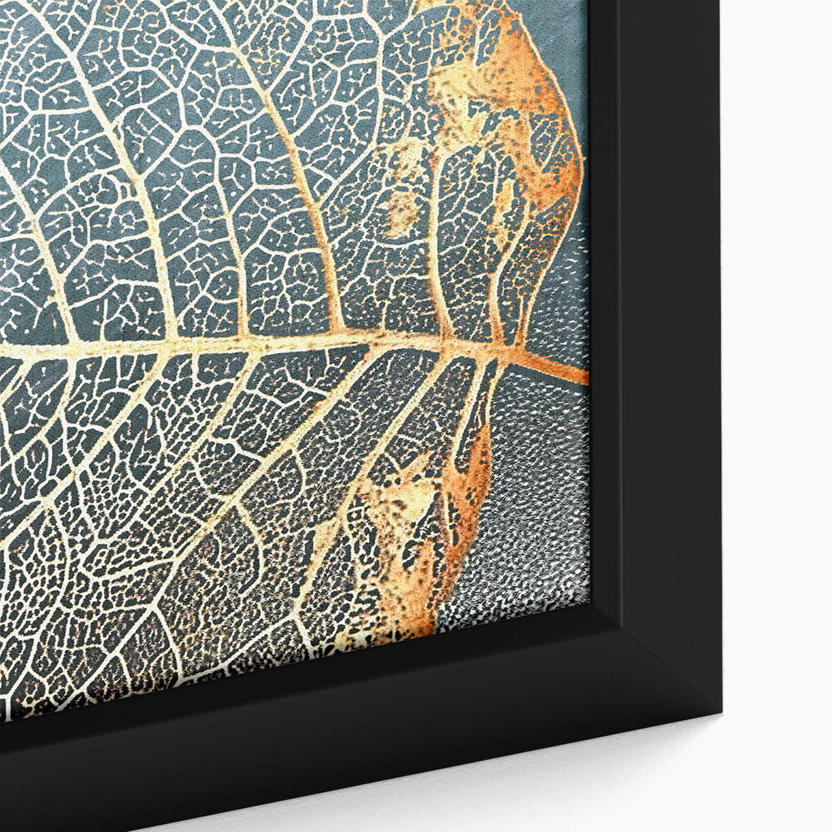 Close-up of a framed canvas wall art piece showcasing an abstract design with colorful strokes and lines, perfect for modern home decor. The vibrant hues create a dynamic visual impact, enhancing any interior space.