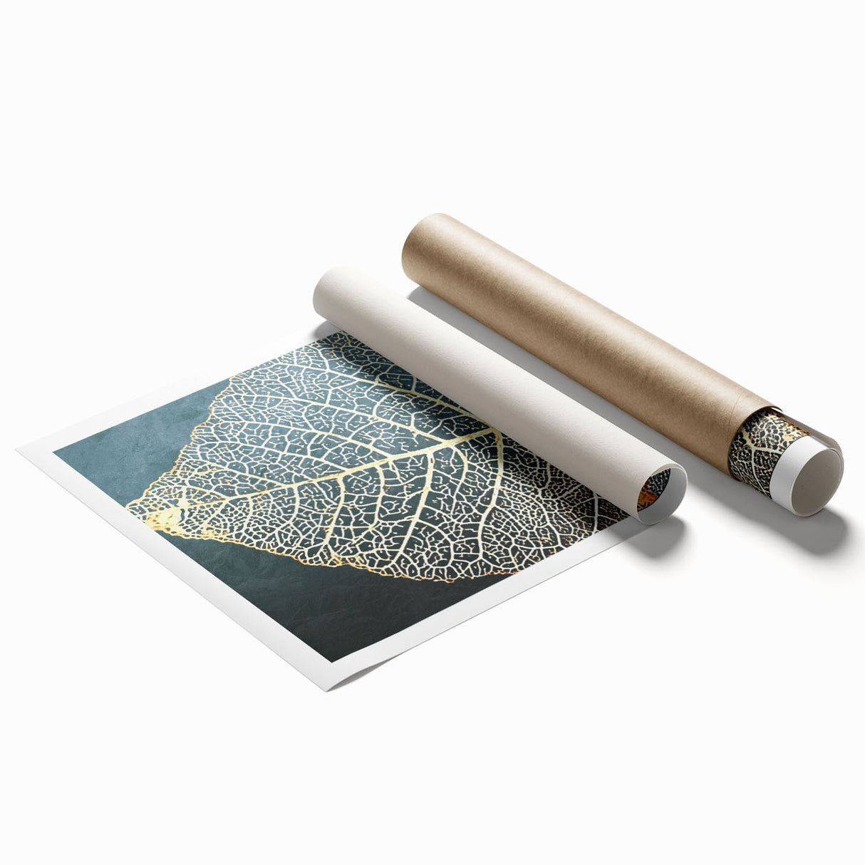 Abstract wall art print featuring vibrant strokes and lines in blue, orange, and gold hues, designed for modern home decor, showcasing artistic flair and unique style. Perfect for enhancing living spaces with a contemporary touch.