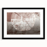 Abstract strokes and lines design wall art in a black frame with matting, showcasing a modern aesthetic ideal for home decor and art enthusiasts. Perfect for enhancing contemporary interiors with a touch of sophistication and style.