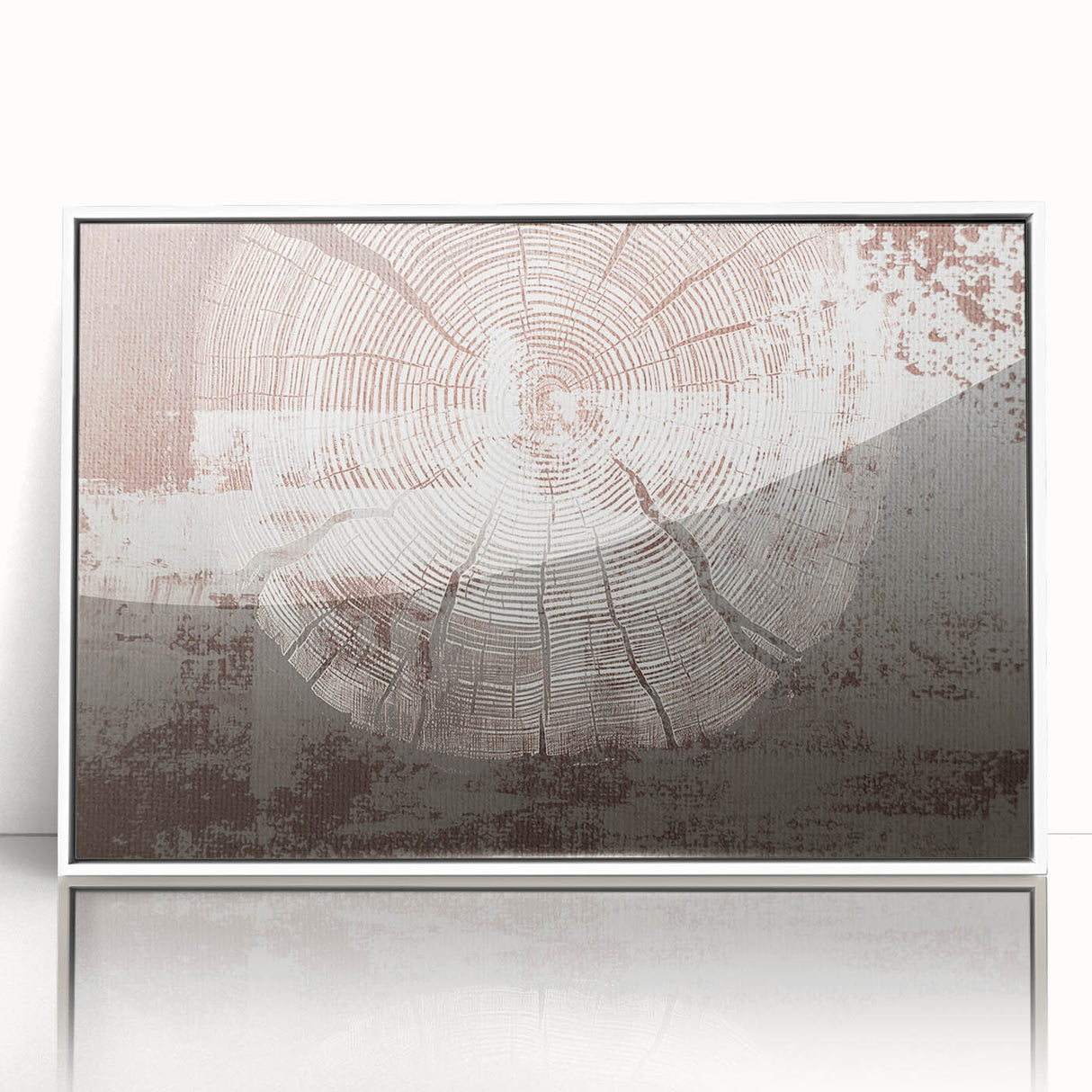 Framed wall art featuring an abstract design of colorful strokes and lines on an acrylic surface, set in a sleek white frame, perfect for modern decor.