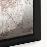Close-up of a framed canvas featuring an abstract strokes and lines design in vibrant colors, showcasing intricate textures and artistic details, perfect for modern decor.