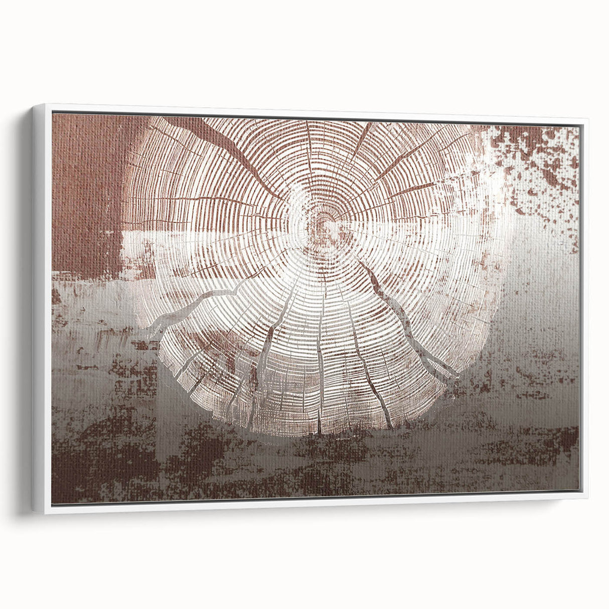 Framed canvas wall art showcasing an abstract design of colorful strokes and lines, set against a white background. Ideal for modern decor.