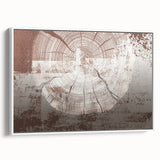 Framed canvas wall art showcasing an abstract design of colorful strokes and lines, set against a white background. Ideal for modern decor.