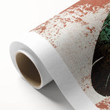 Abstract wall art featuring a vibrant composition of colorful strokes and lines on rolled canvas, ideal for modern home decor, enhancing artistic ambiance.