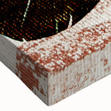 Abstract canvas wall art featuring vibrant strokes and lines in shades of blue, orange, and yellow, creating a modern artistic design perfect for contemporary decor.