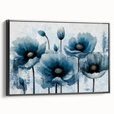 Framed canvas wall art showcasing an abstract design with vibrant strokes and lines in black and white, perfect for modern home decor. Ideal for adding a stylish touch to living spaces.