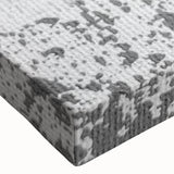 Close-up of a vibrant abstract strokes and lines design on stretched canvas, showcasing bold colors and fluid patterns, perfect for modern home decor.