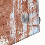 Close-up of an abstract wall art design featuring vibrant strokes and lines in shades of blue, green, and yellow, showcasing a modern acrylic glass finish ideal for contemporary decor.