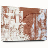 Abstract wall art featuring vibrant strokes and lines in a dynamic design, displayed in an acrylic frame that enhances its colorful aesthetic and modern appeal.