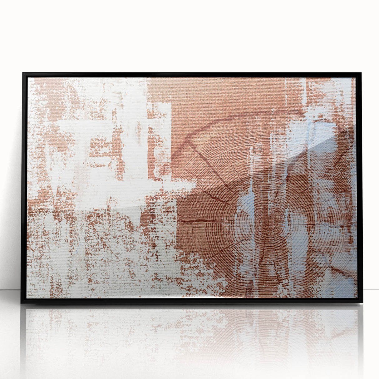 Framed abstract wall art featuring dynamic strokes and lines in black and white, ideal for modern decor, enhancing living spaces with a contemporary aesthetic.