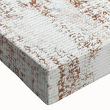 Close-up of a vibrant abstract strokes and lines design on stretched canvas wall art, showcasing bold colors and intricate patterns, perfect for modern decor.