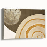 Framed canvas wall art showcasing an abstract design of strokes and lines in soft silver tones, perfect for modern home decor. Ideal for living rooms or offices.