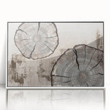 Framed abstract wall art showcasing a dynamic design of colorful strokes and lines in white acrylic, perfect for modern home decor.