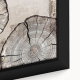 Close-up of an abstract strokes and lines design in a framed canvas, showcasing vibrant colors and dynamic patterns, ideal for modern home decor.