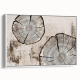 Framed wall art featuring a modern abstract design with colorful strokes and lines on a white background, showcasing a stylish side view perfect for contemporary decor.