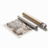 Abstract wall art print featuring vibrant strokes and lines in a modern design, perfect for contemporary decor. Comes rolled for easy framing and display.