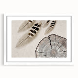 Abstract wall art featuring a modern design of colorful strokes and lines, framed with a white mat. Ideal for contemporary home decor, adding a vibrant touch to any room.