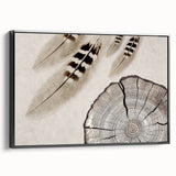Framed abstract wall art showcasing dynamic strokes and lines in a monochromatic black design, viewed from the side, perfect for modern home decor.