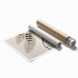 Abstract wall art print showcasing vibrant strokes and lines in a harmonious blend of colors, ideal for modern home decor or art collections, rolled and ready for framing.