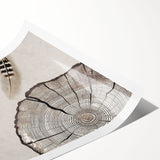 Abstract strokes and lines design in vibrant colors on a rolled canvas print, showcasing modern wall art perfect for contemporary home decor settings.