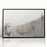 Framed wall art featuring an abstract design of colorful strokes and lines on a black background, ideal for modern decor. Adds a vibrant touch to any space.