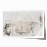 Abstract wall art print featuring vibrant strokes and lines in shades of blue, orange, and yellow, showcasing a modern artistic design perfect for contemporary decor.