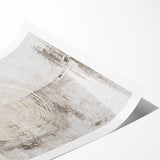 Abstract wall art print featuring vibrant strokes and lines in shades of blue, orange, and gold, perfect for modern home decor. Ideal for adding a contemporary touch to living spaces.