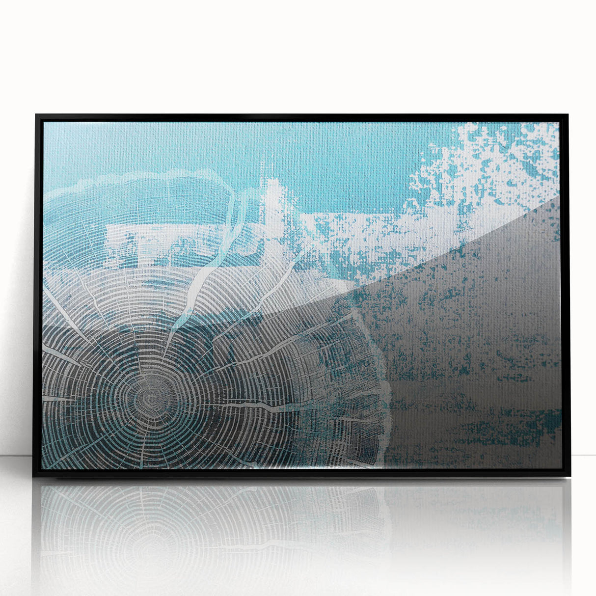 Framed abstract wall art featuring dynamic strokes and lines in black and white, enhancing modern decor with a sophisticated touch, perfect for contemporary interiors.
