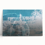 Abstract wall art featuring a dynamic design of colorful strokes and lines on stretched canvas. Ideal for modern decor, adding vibrant energy to any space.