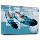 Abstract wall art design featuring colorful strokes and lines on a glass surface, showcasing a modern aesthetic ideal for contemporary home decor.