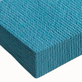 Close-up of an abstract strokes and lines design on stretched canvas wall art, showcasing vibrant colors and textured details, perfect for modern decor.