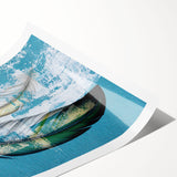 Abstract strokes and lines design in vibrant colors create a modern wall art piece, perfect for contemporary home decor, showcasing artistic expression and style.