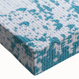 Close-up of an abstract strokes and lines design wall art piece featuring vibrant colors and dynamic patterns, printed on stretched canvas for modern decor.