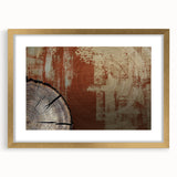 Abstract wall art featuring bold strokes and lines in a sophisticated gold frame, showcasing a modern design suitable for contemporary home decor. The piece adds a touch of elegance and artistic flair to any interior space.