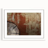 Abstract strokes and lines design wall art in a white frame with mat, ideal for modern decor. Features a minimalist aesthetic with bold colors, enhancing any interior space. Perfect for art enthusiasts seeking contemporary style.